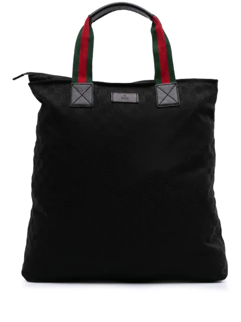 Gucci Pre-Owned GG Web totebag från 2016-2024