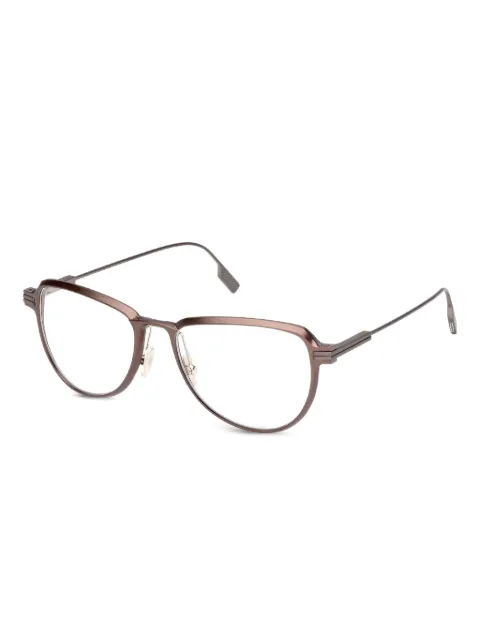 Zegna lunettes de vue à monture ronde