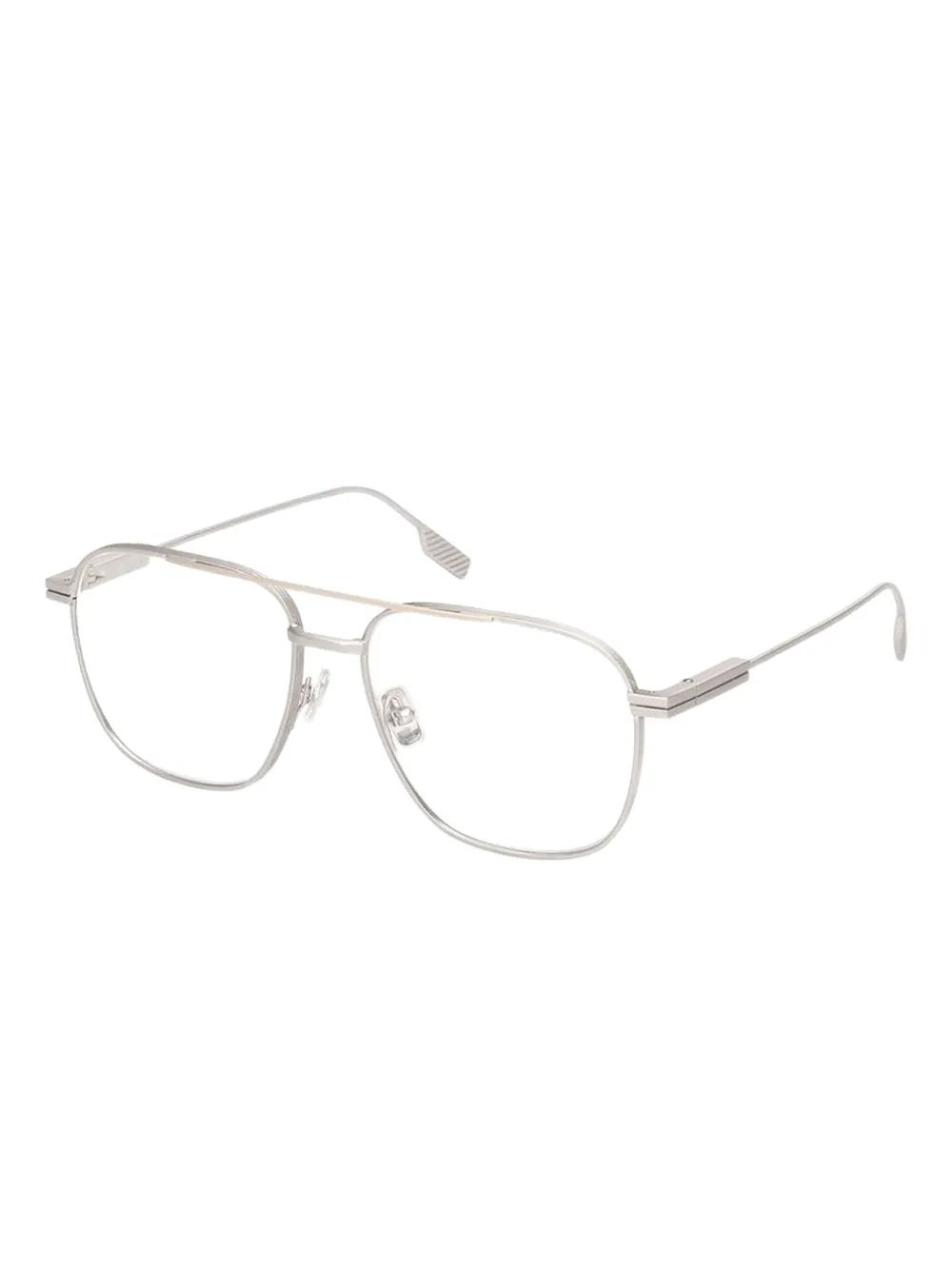 Zegna lunettes de vue rectangulaires à double pont | Image 2