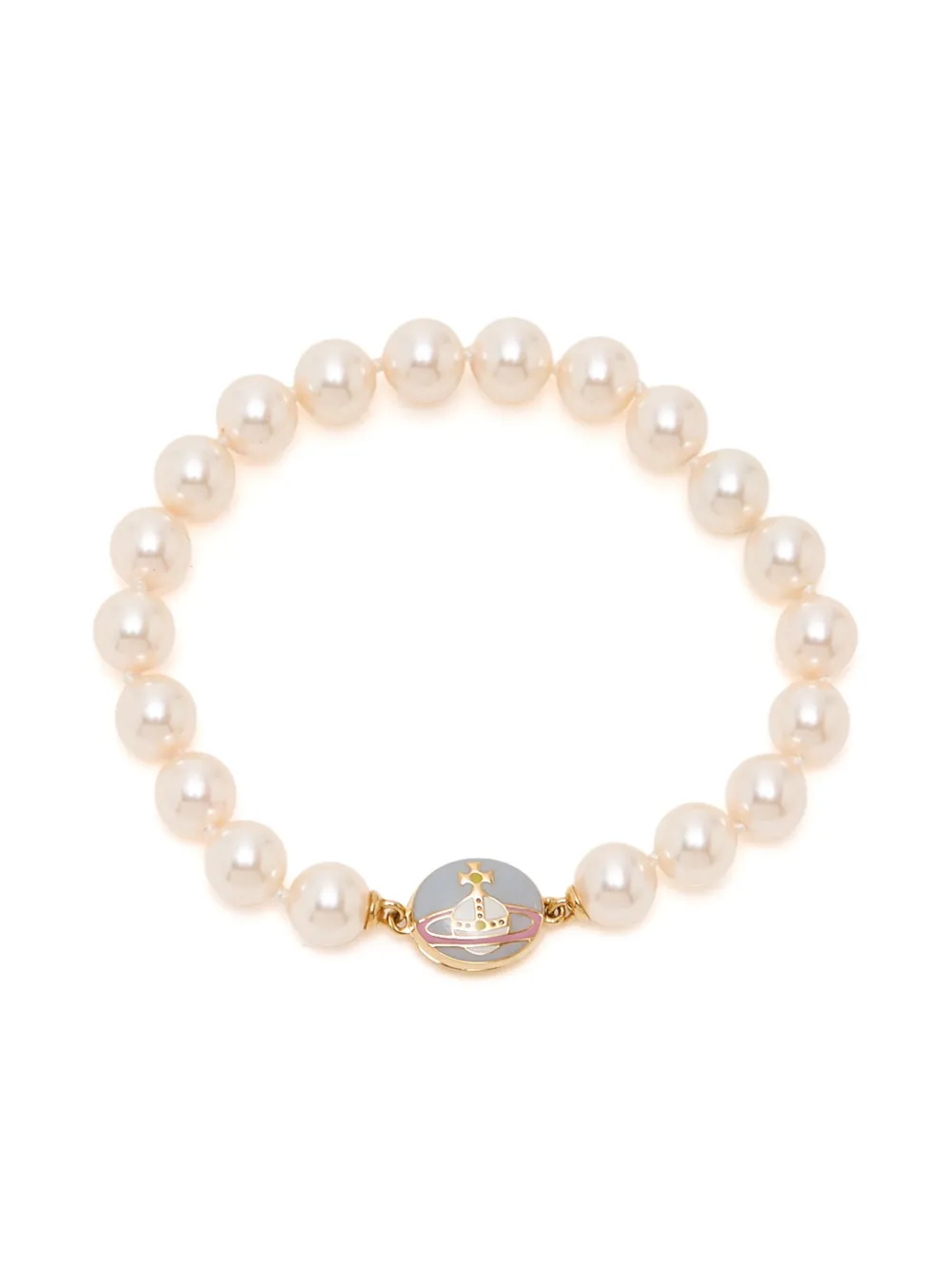 Vivienne Westwood Orb Pearl Bracelet In Neutral