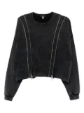 R13 zip-detailed sweatshirt - Black
