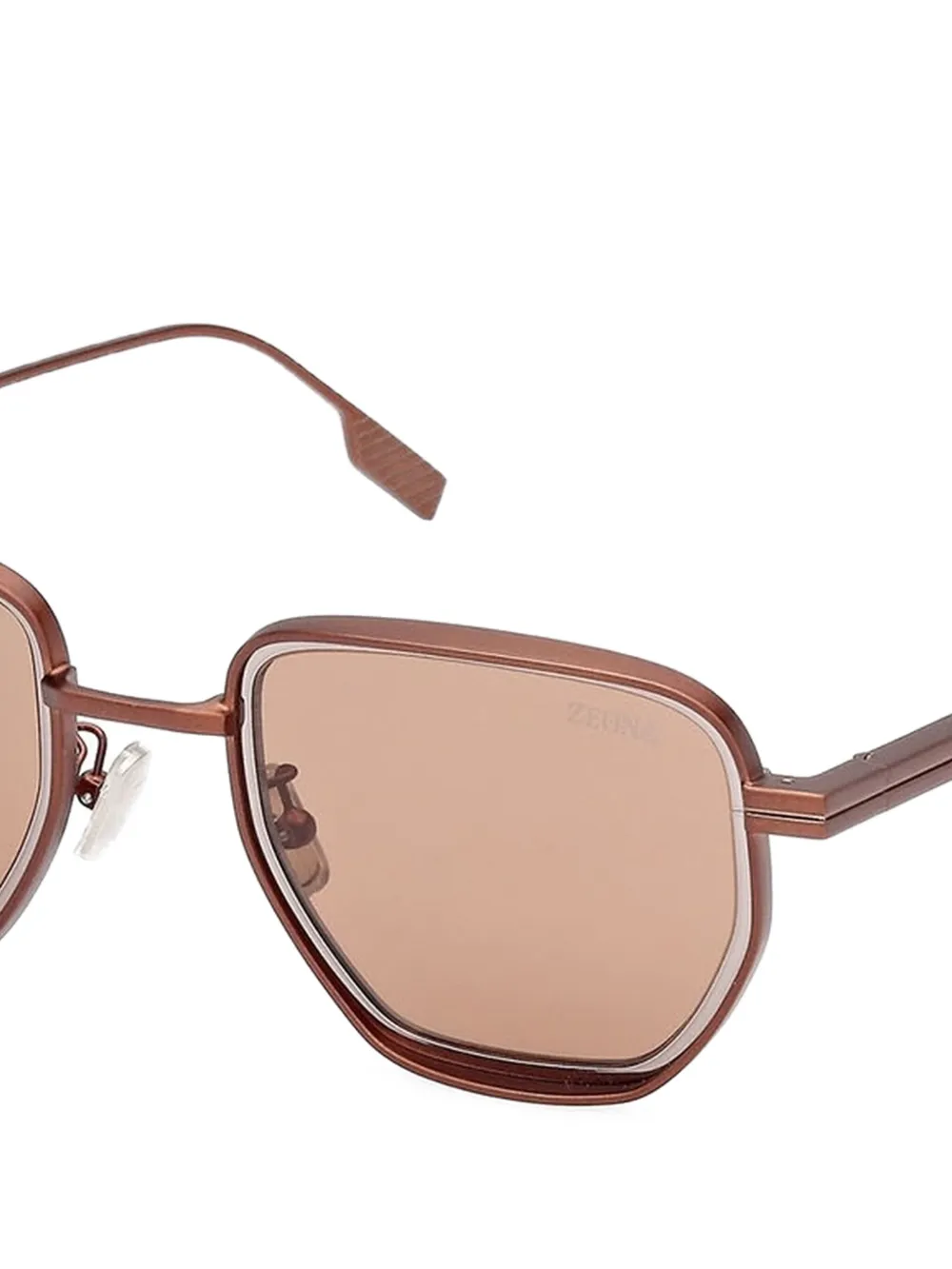 Zegna lentes de sol con armazón geométrica | Image 2