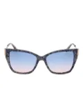 Marciano cat-eye patterned sunglasses - Blue