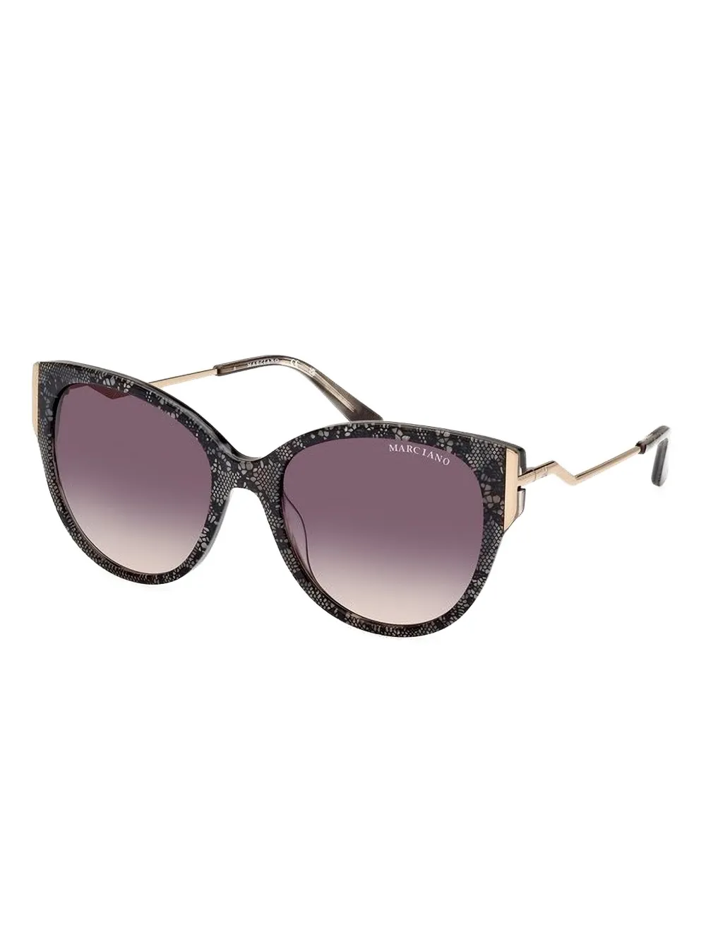 Marciano lace-pattern cat-eye sunglasses - Grijs