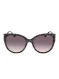 Marciano lace-pattern cat-eye sunglasses - Grey