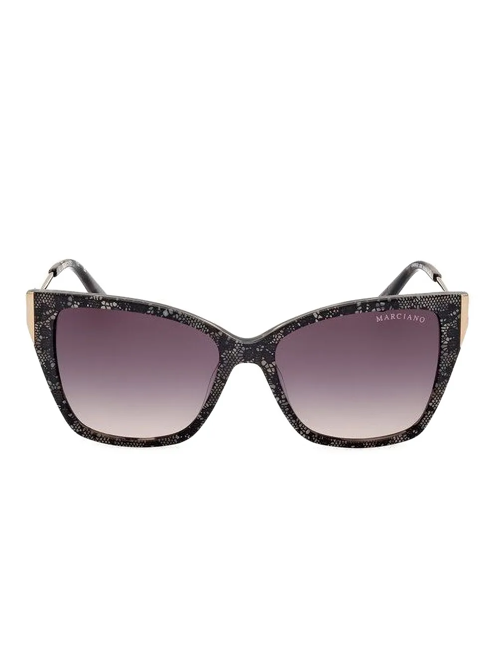 Marciano glitter-embellished cat-eye sunglasses | Grey | Image 1