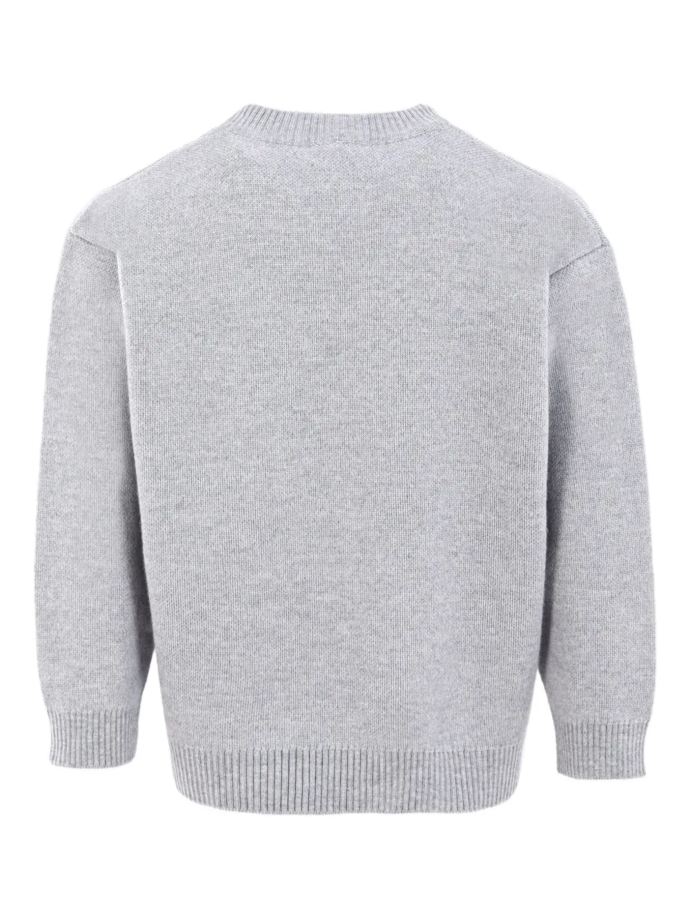 Fendi Kids Wollen trui met logodetail Grijs