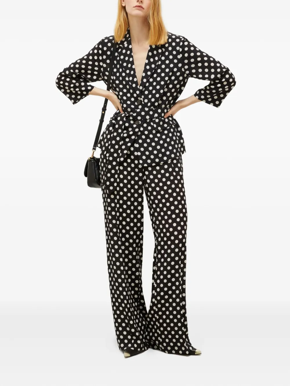 Marella Livia polka-dot belted jacket | Blazers | Image 2