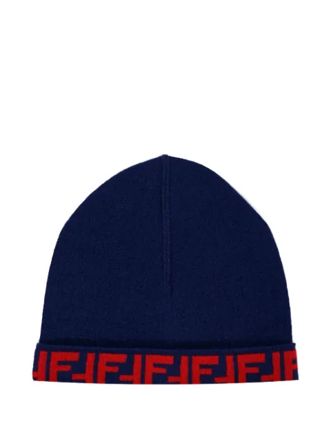 Fendi Kids logo-detail beanie