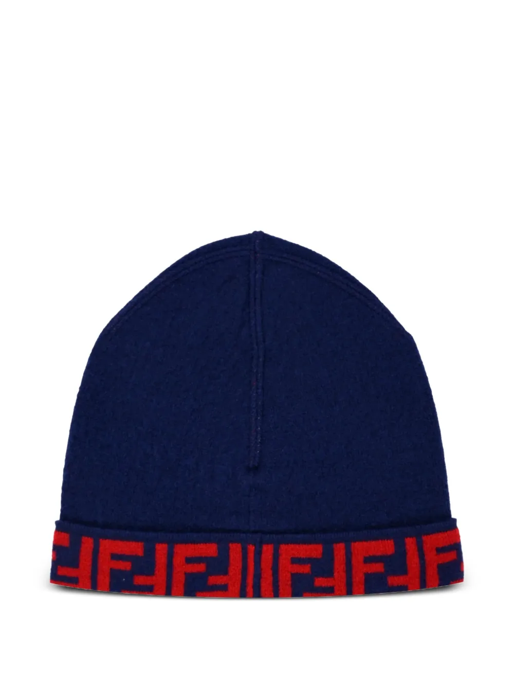 Fendi Kids logo-detail beanie | Boys knitted hats | Image 2