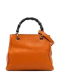 Gucci Pre-Owned 2016-2025 Small Calfskin Bamboo Shopper satchel - Orange
