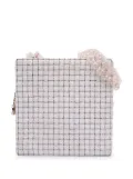CHANEL Pre-Owned 2016-2017 Small Tweed and Resin Zipped Shopping Bag shoulder bag - White
