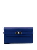 Hermès Pre-Owned 2016 Epsom Kelly Longue Wallet long wallets - Blue