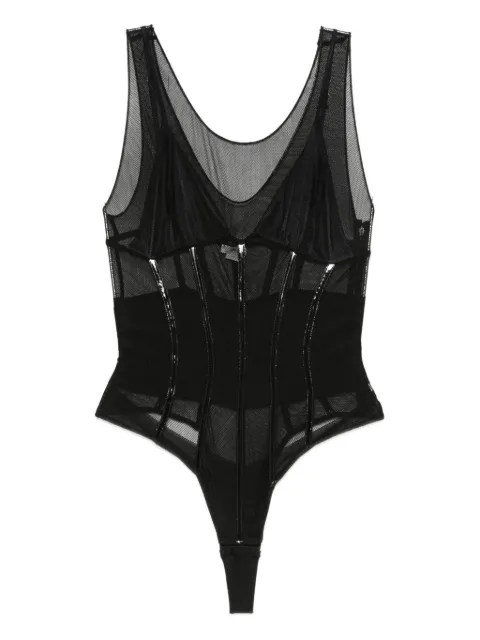 Elisabetta Franchi mesh panelled bodie