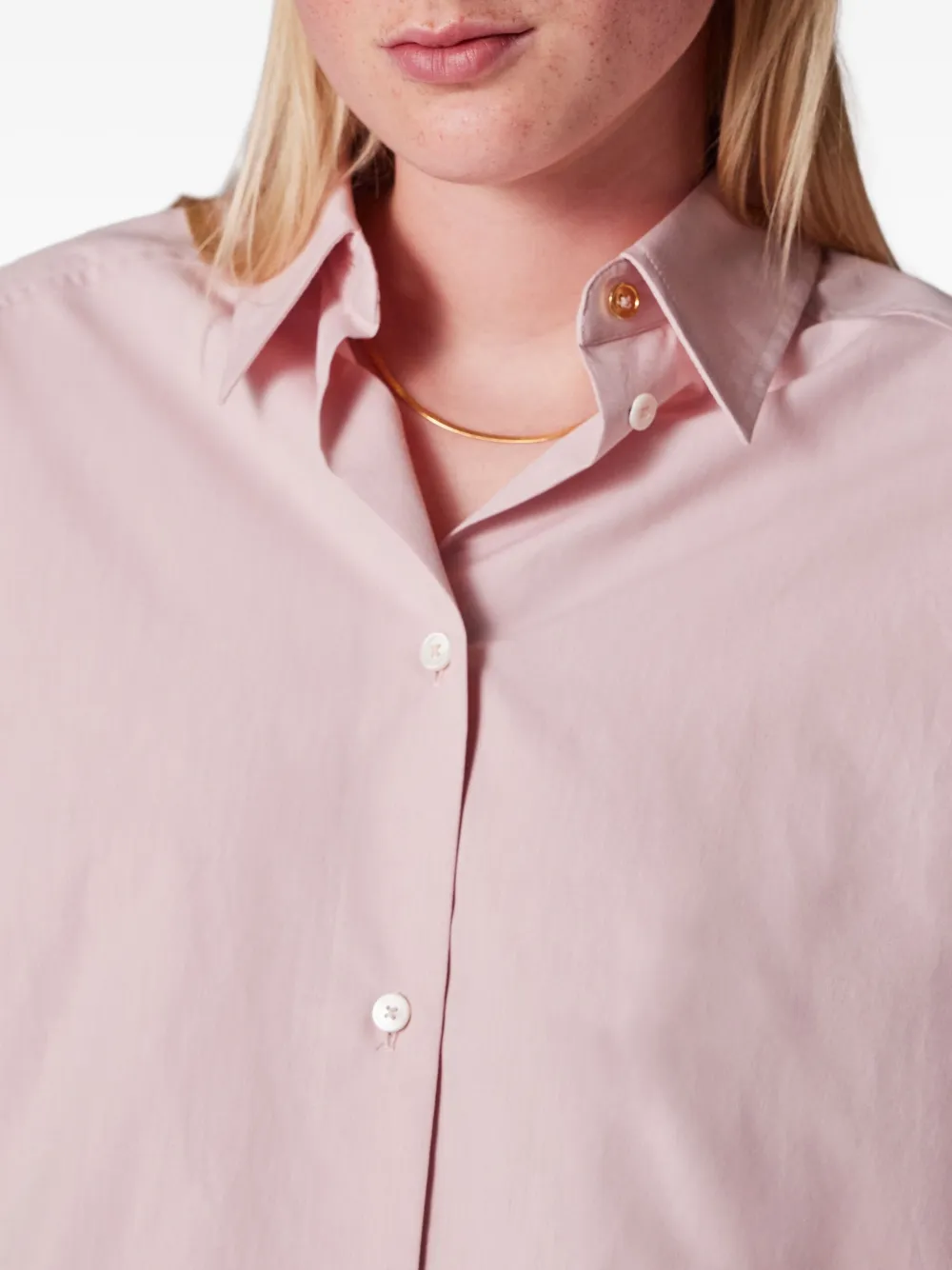 Paul Smith Stripe-trim Shirt In Pink