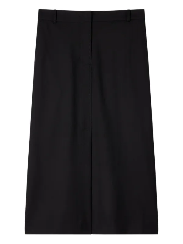Paul Smith Belted A-line Skirt in Black