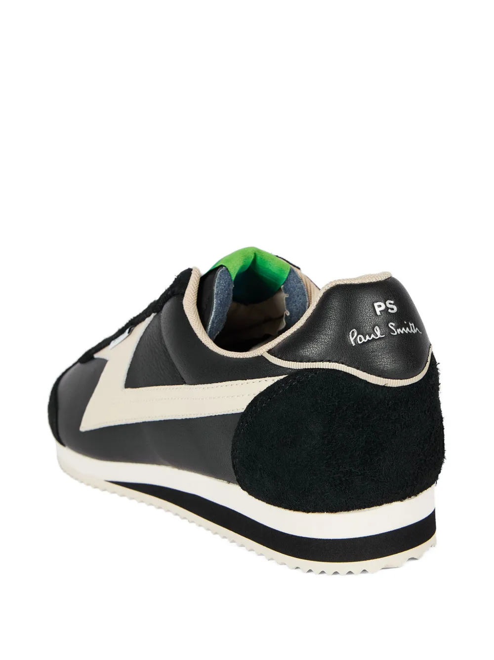 PS Paul Smith Atalanta leren sneakers met vlakken Zwart