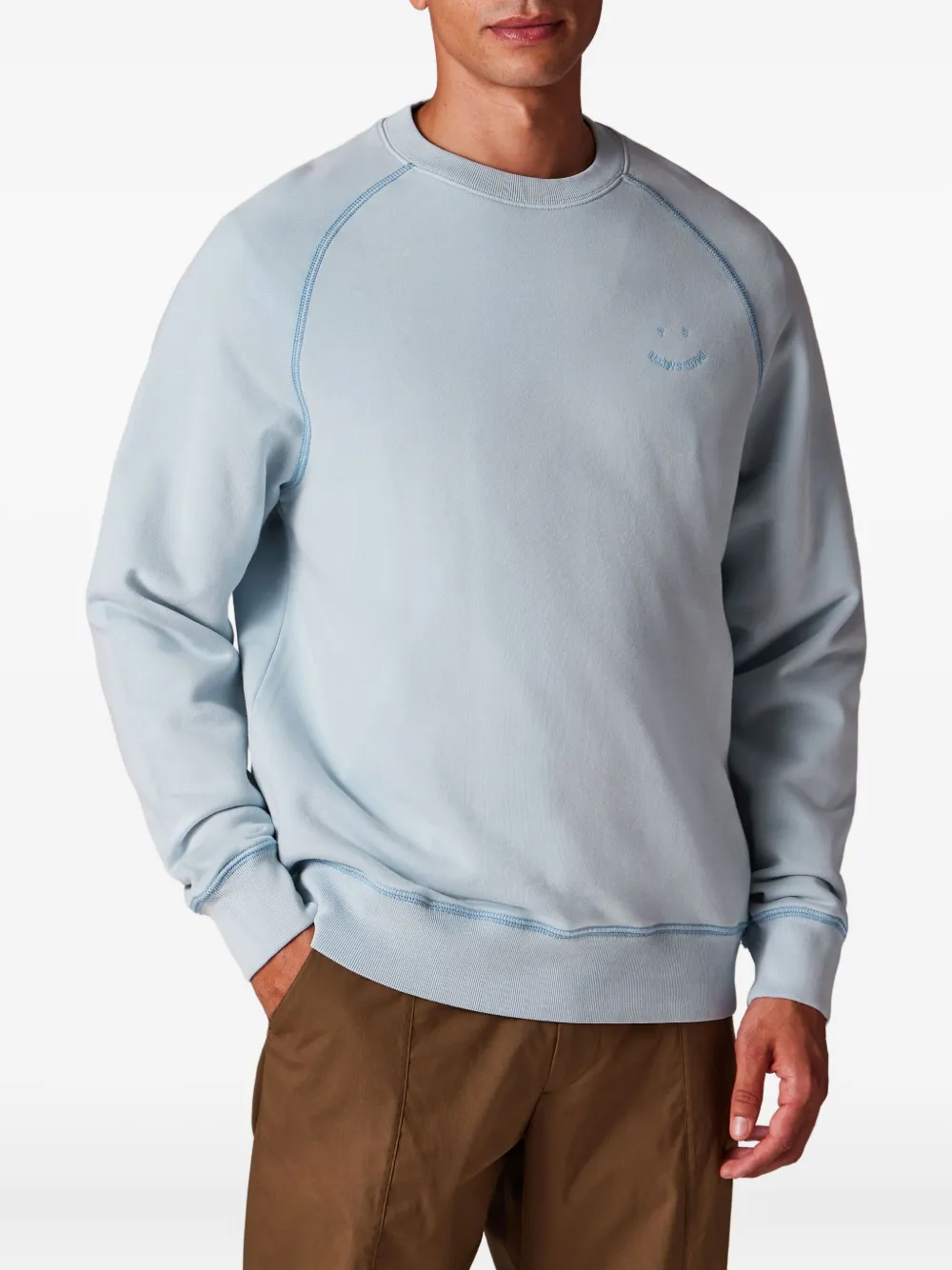 PS Paul Smith Sweater met geborduurd logo - Blauw