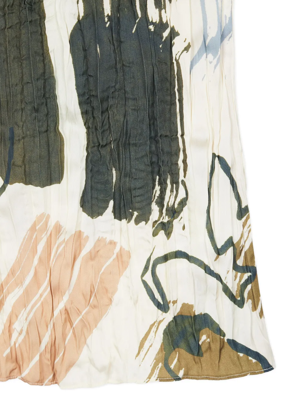 Paul Smith Abstract-print Pleated Top In Multi