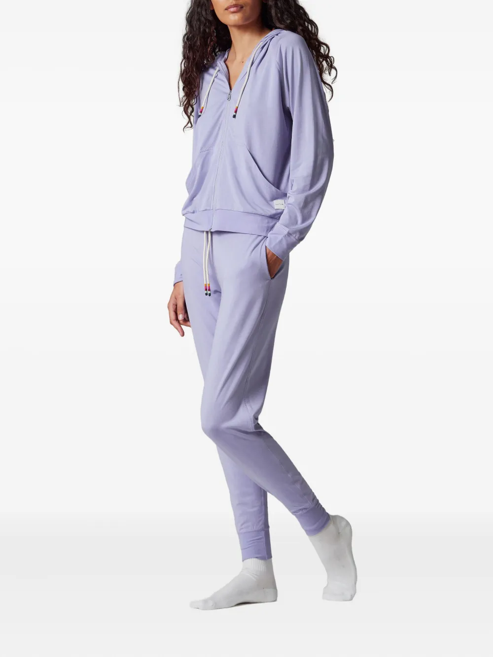 Paul Smith Zip Hooded Loungewear In Purple