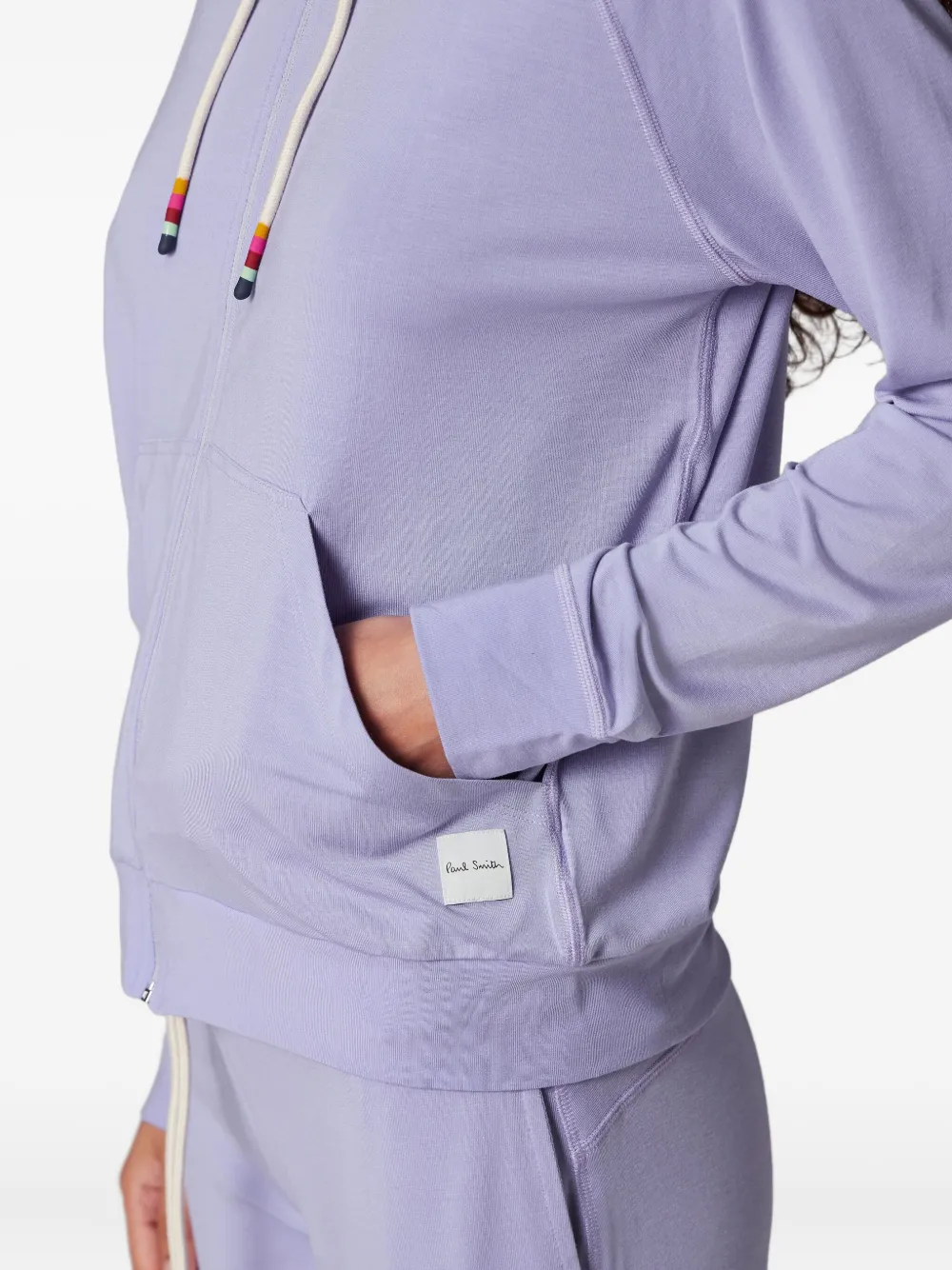 Paul Smith Zip Hooded Loungewear In Purple