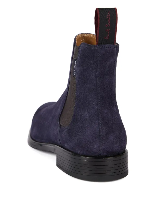 Paul Smith Navy Suede Chelsea Boots PS by Paul Smith Navy Cedric Chelsea Boots PS by Paul Smith main image 3