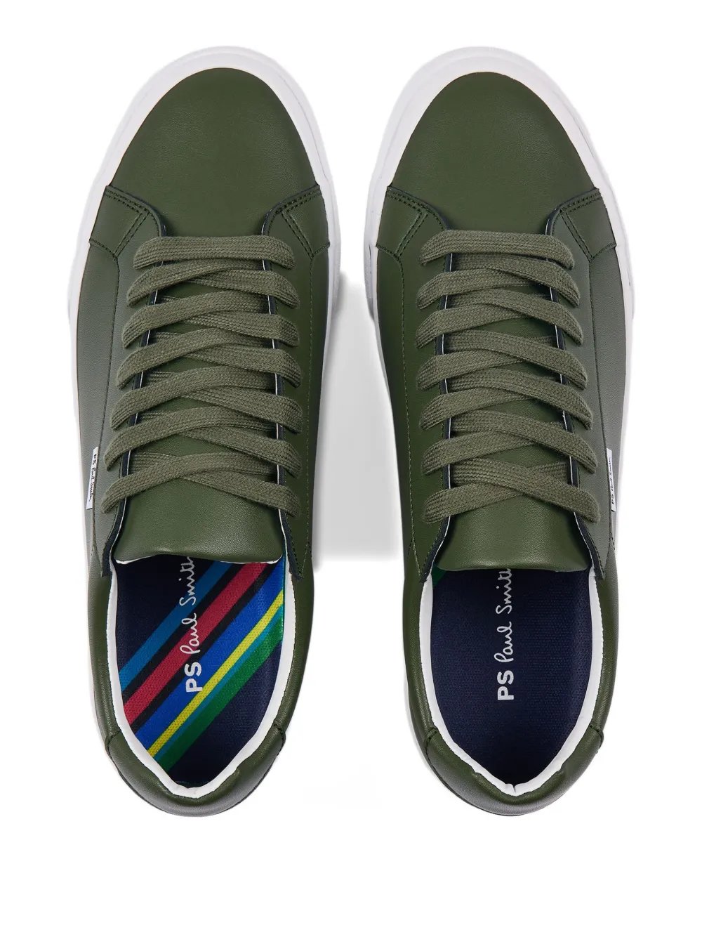 PS Paul Smith Leren sneakers Groen