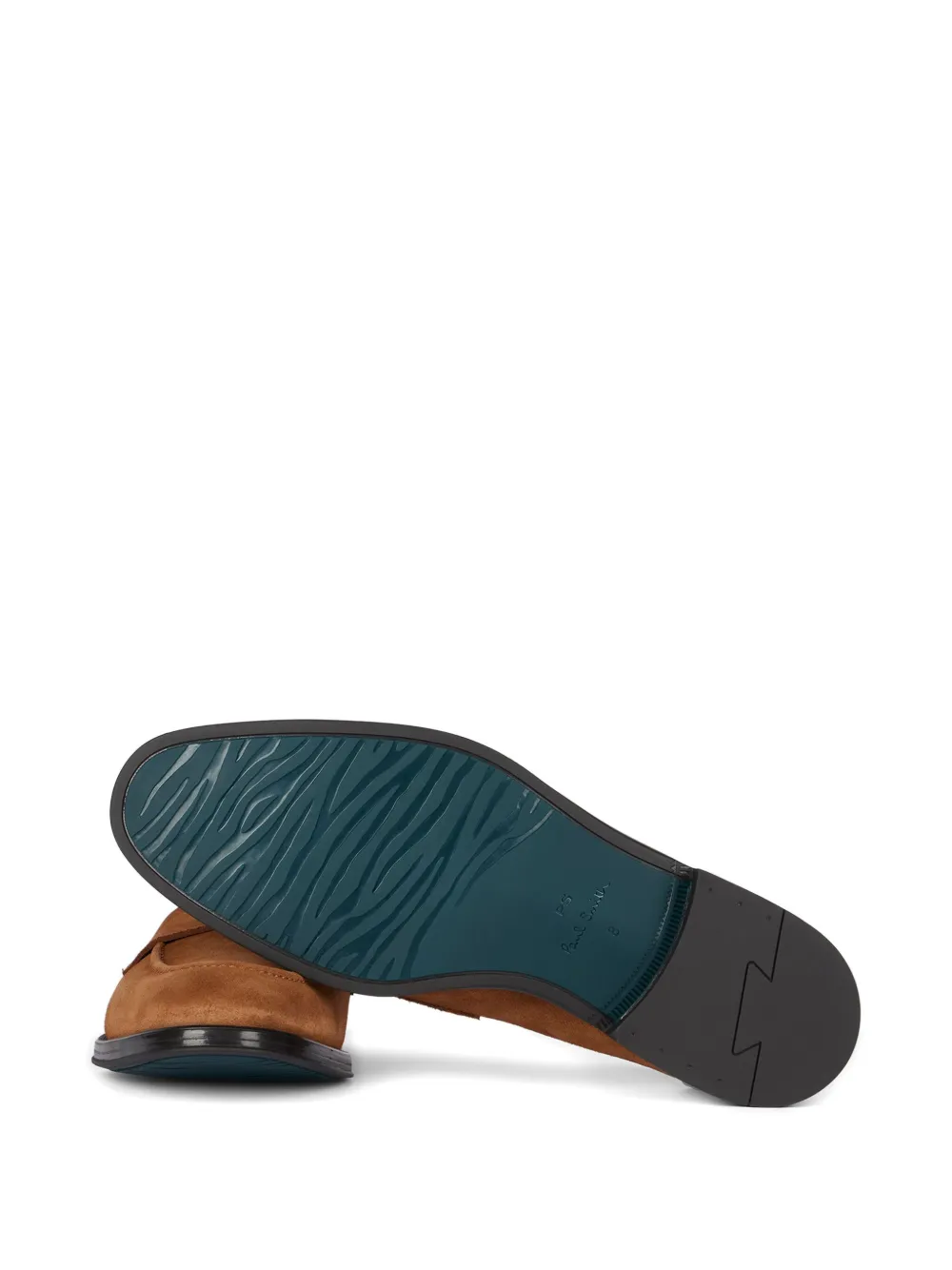 PS Paul Smith Loafers met suède vlakken Bruin