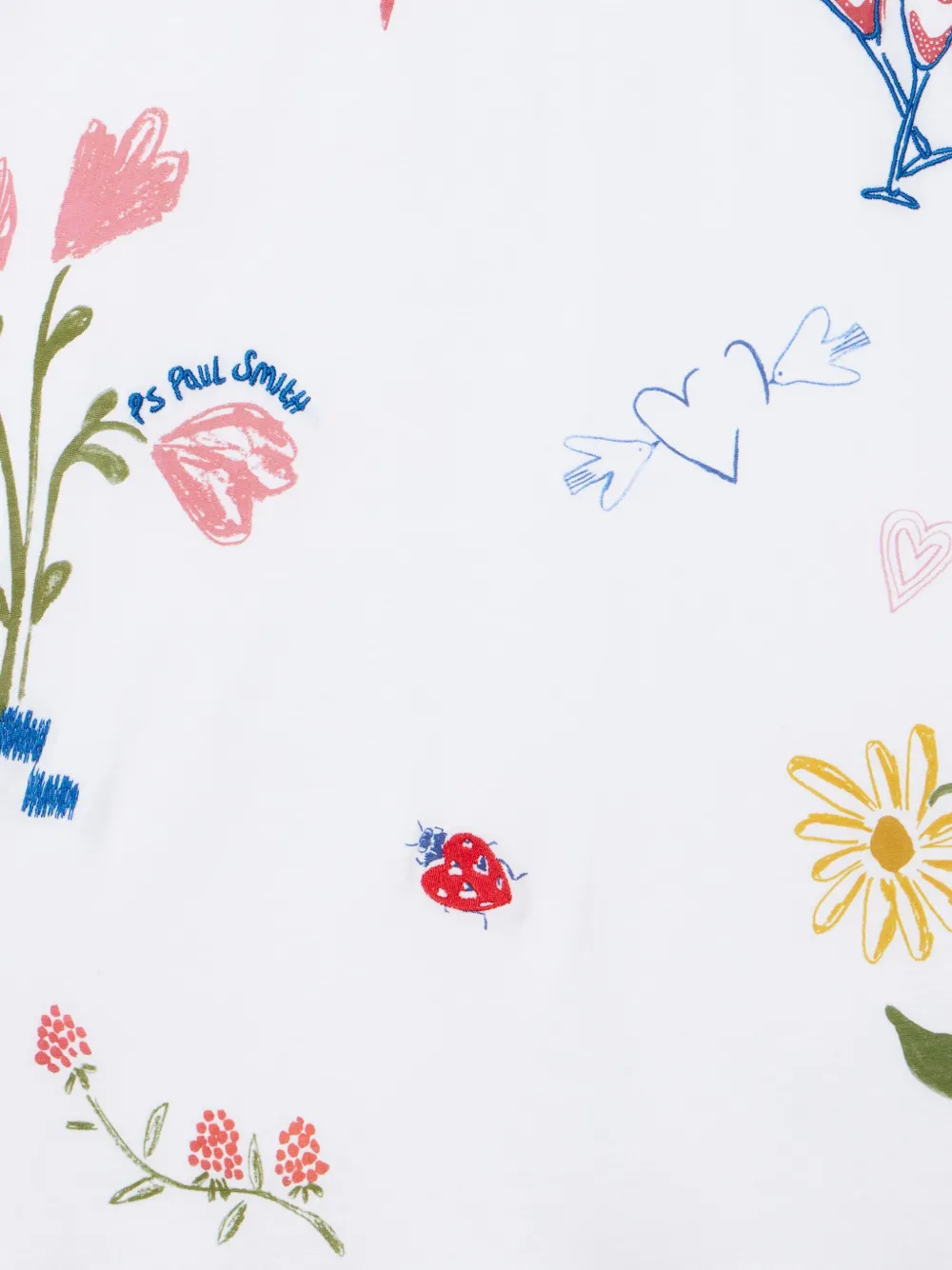 PS Paul Smith T-shirt met grafisch detail Wit