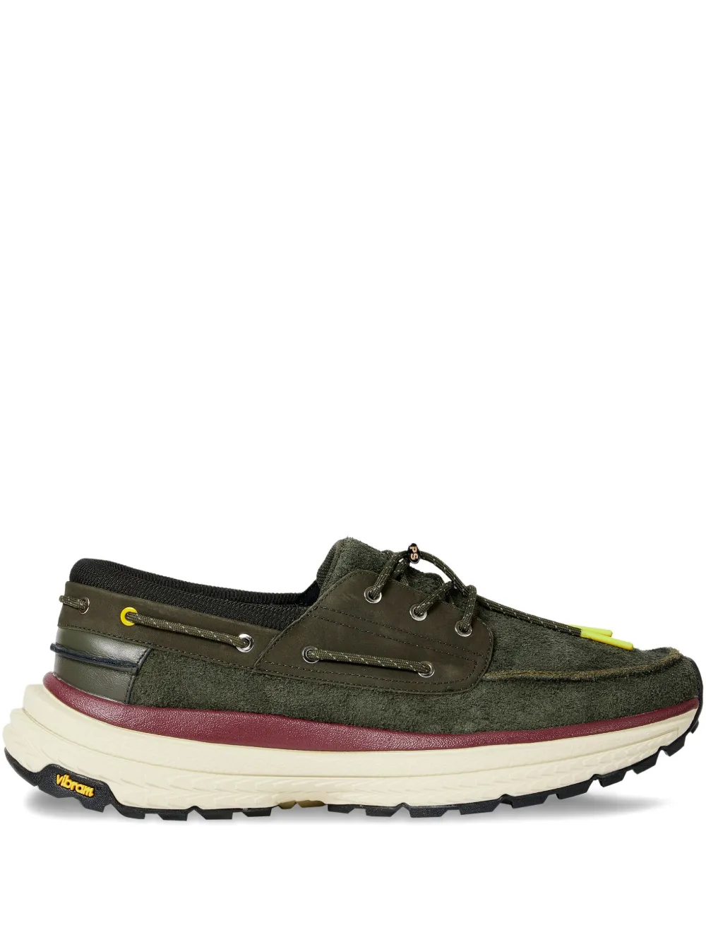 PS Paul Smith Suède sneakers met bootkant Groen
