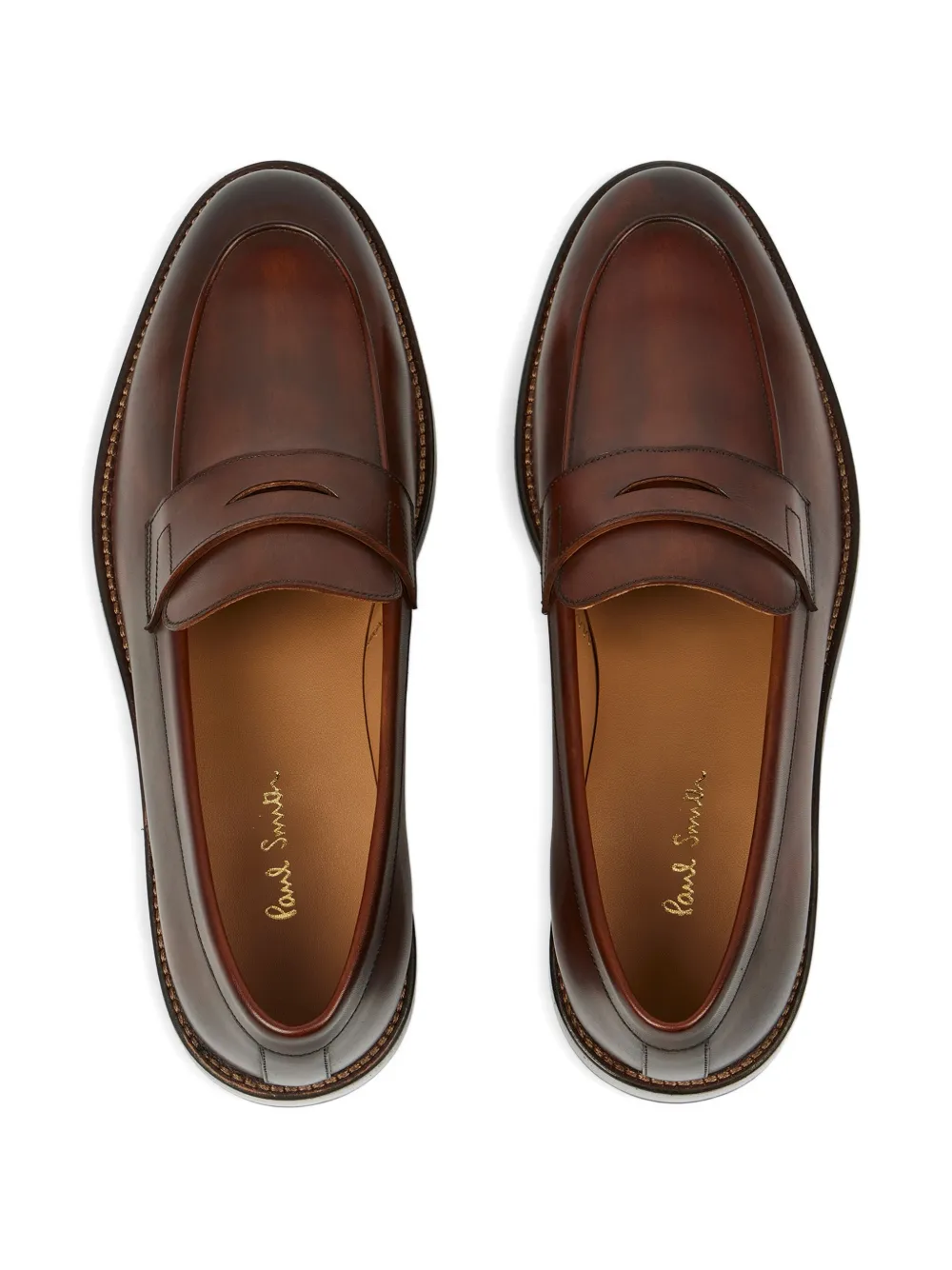 Paul Smith Leren loafers Bruin