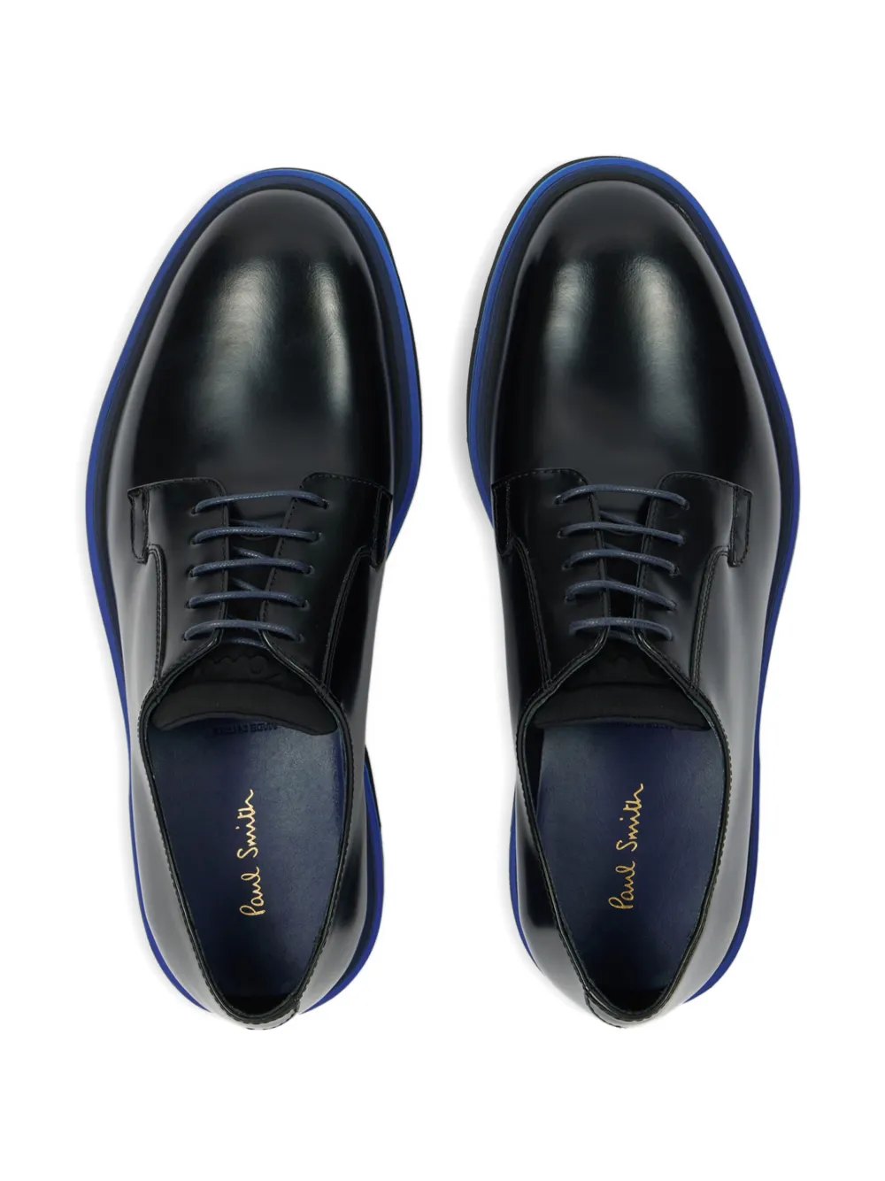 Paul Smith Derby veterschoenen met plateauzool Zwart