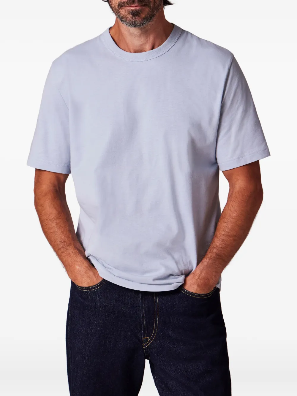 PS Paul Smith T-shirt met logopatch - Blauw