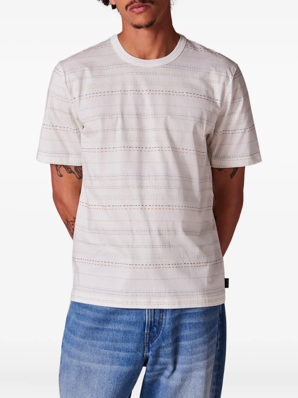 PS Paul Smith Gestreept T-shirt - Beige