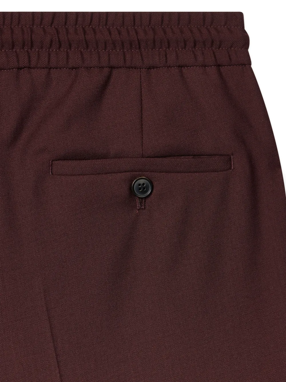 Paul Smith Drawstring Pleated Trousers In Burgundy