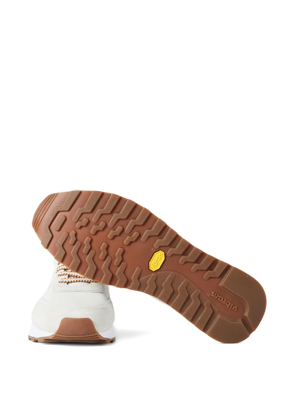 Paul Smith Aston gestreepte leren sneakers Wit