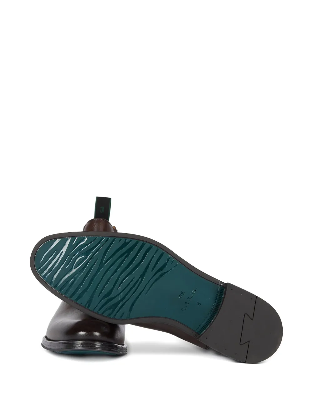 PS Paul Smith Leren Chelsea laarzen met elastische zijkanten Bruin