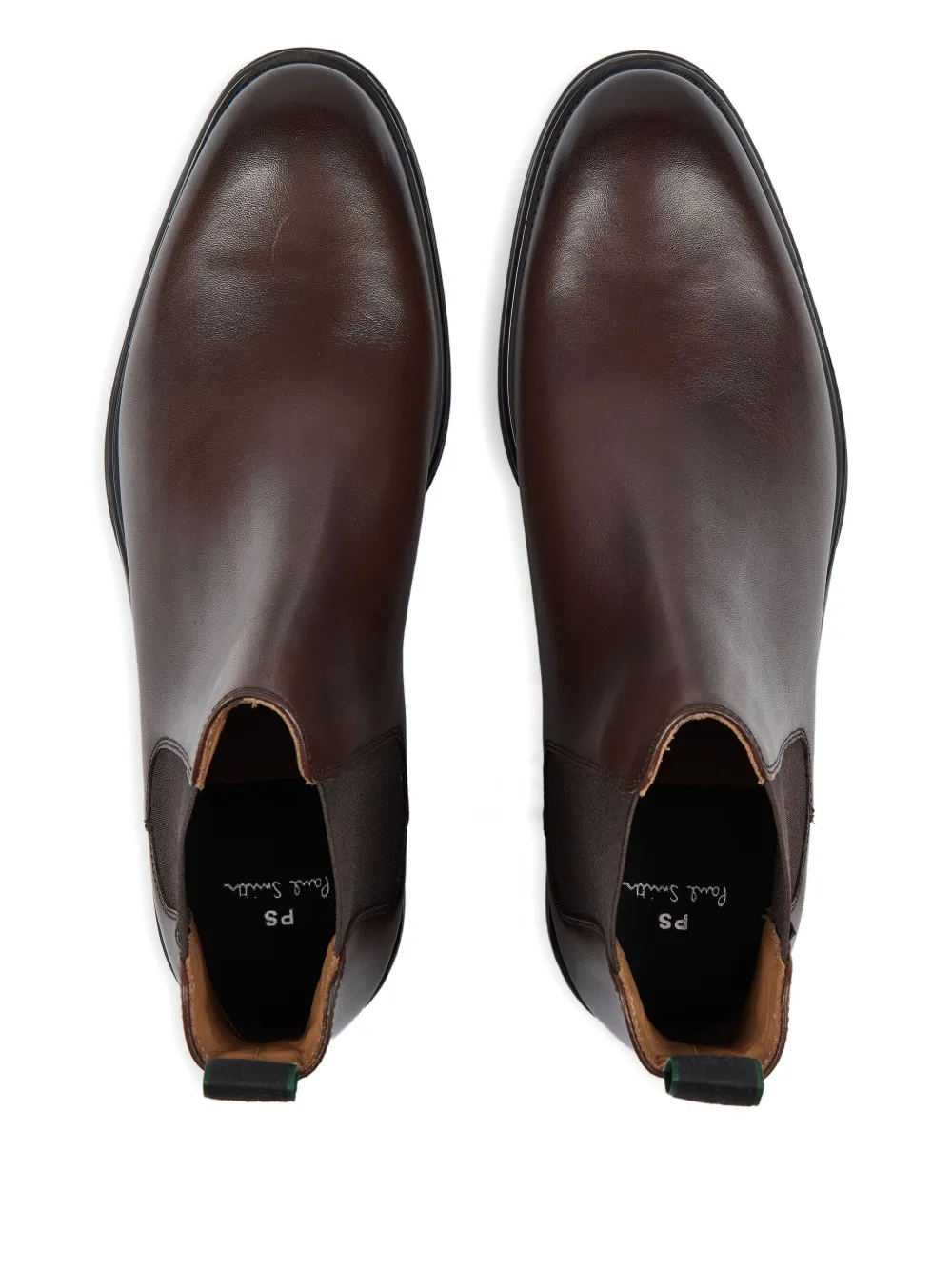 PS Paul Smith Leren Chelsea laarzen met elastische zijkanten Bruin