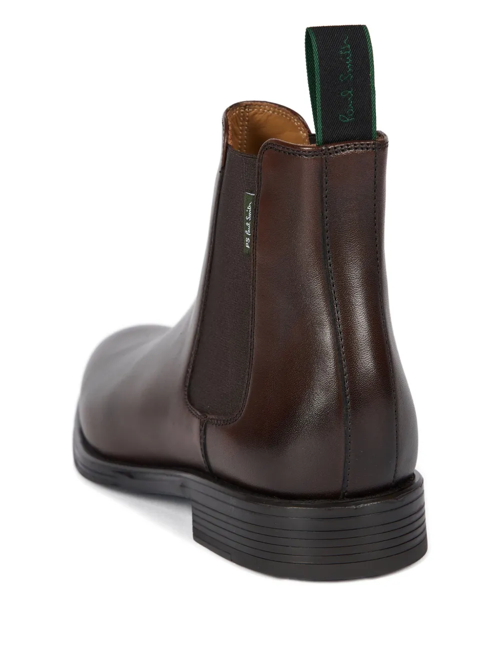 PS Paul Smith Leren Chelsea laarzen met elastische zijkanten Bruin