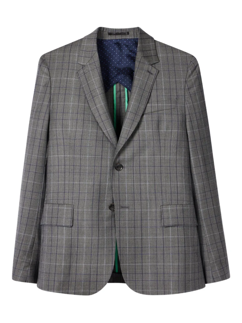 Paul Smith check single-breasted blazer | grå | Image 1