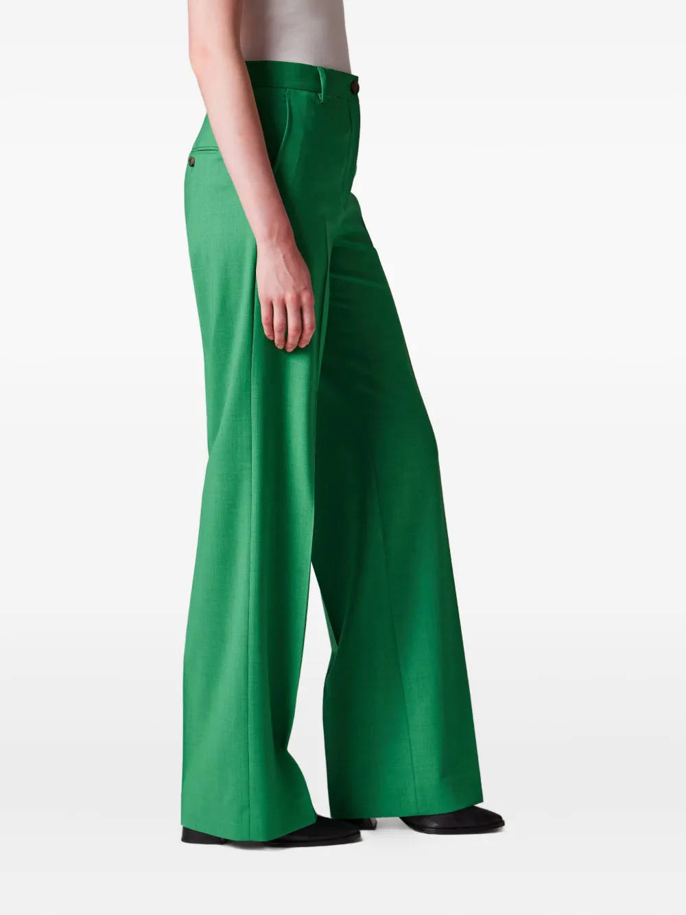  Paul Smith Pleat-detail Tailored Trousers - Green 