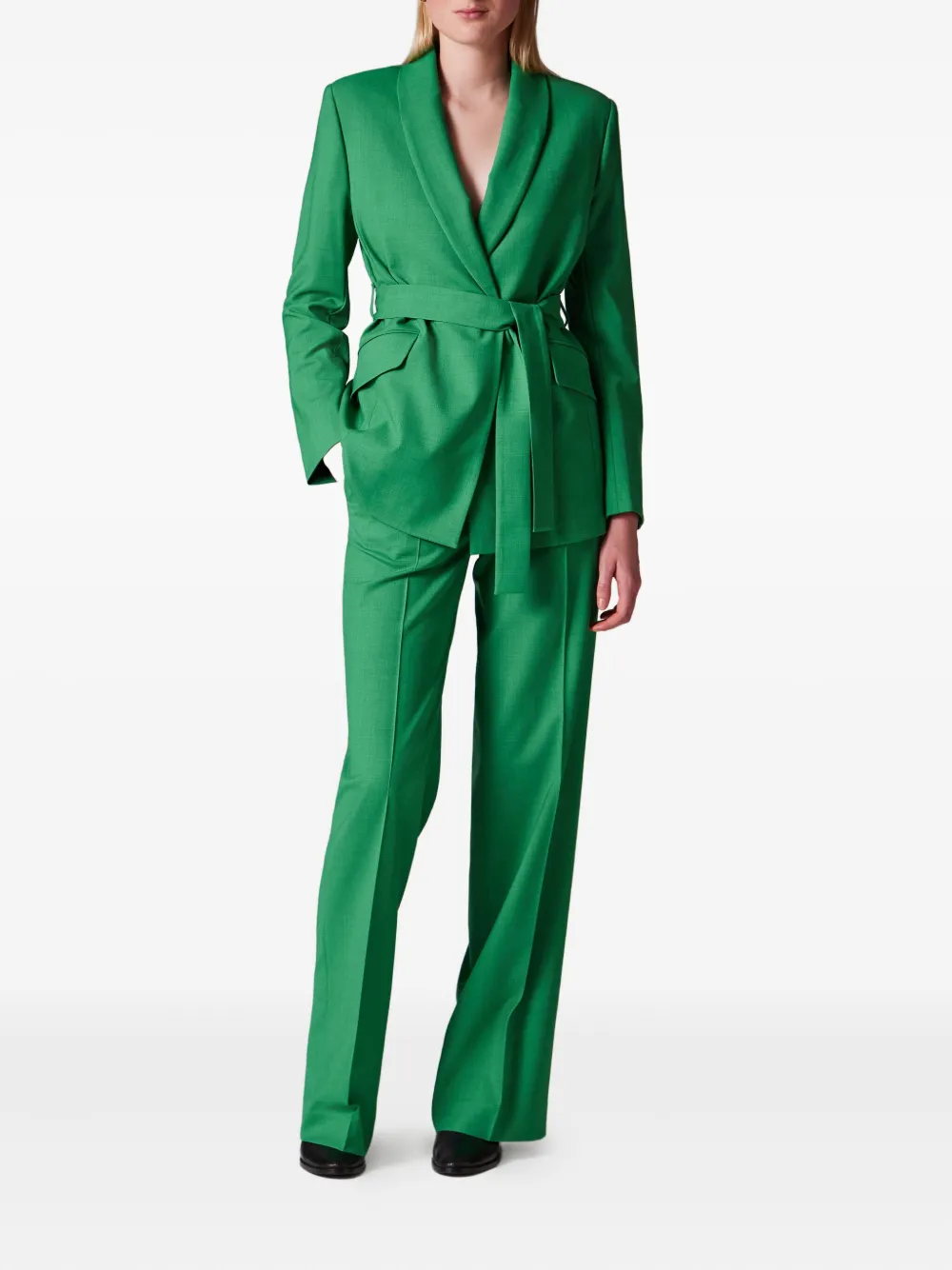  Paul Smith Pleat-detail Tailored Trousers - Green 