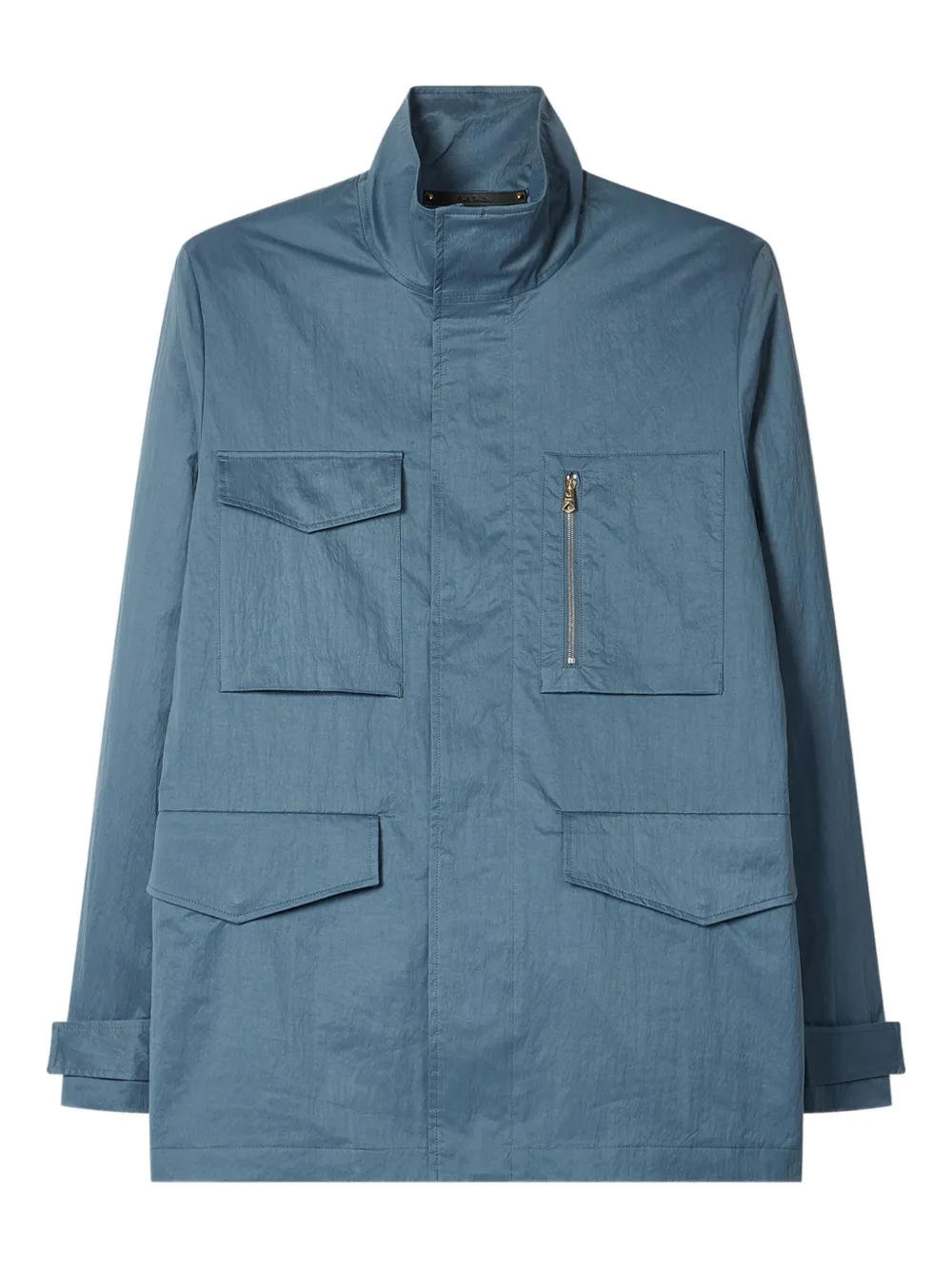 Paul Smith high-neck flap-pockets jacket | Blue | Image 1