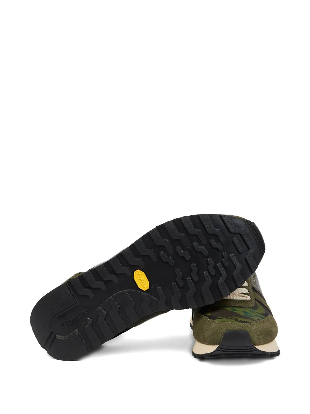 Paul Smith Eighties leren sneakers met camouflageprint Groen