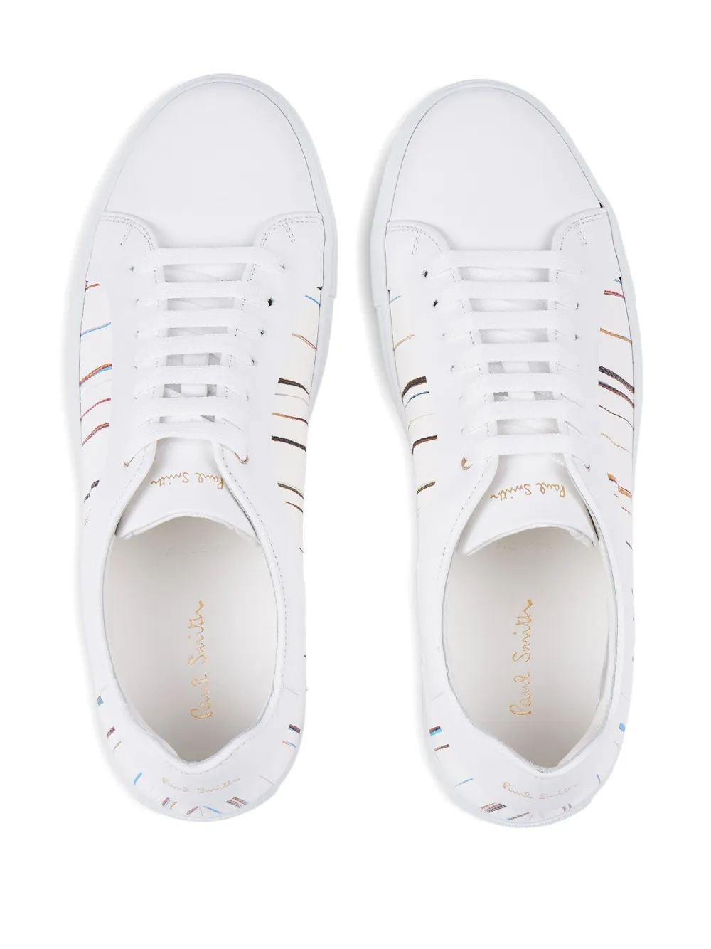 Paul Smith Low-top sneakers met krijtstreep Wit