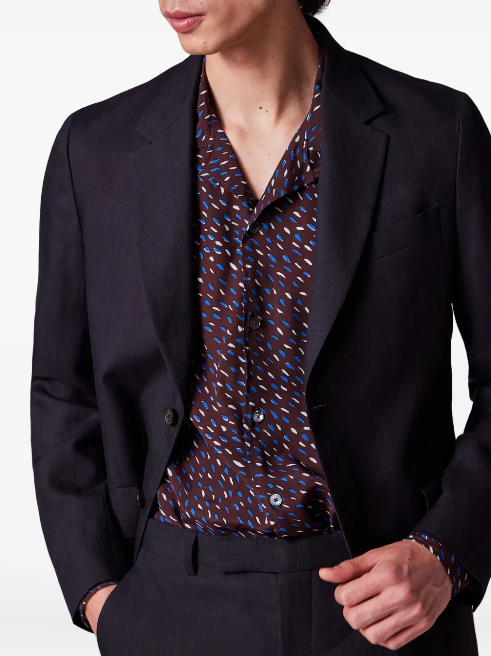Paul Smith Linnen blazer Blauw