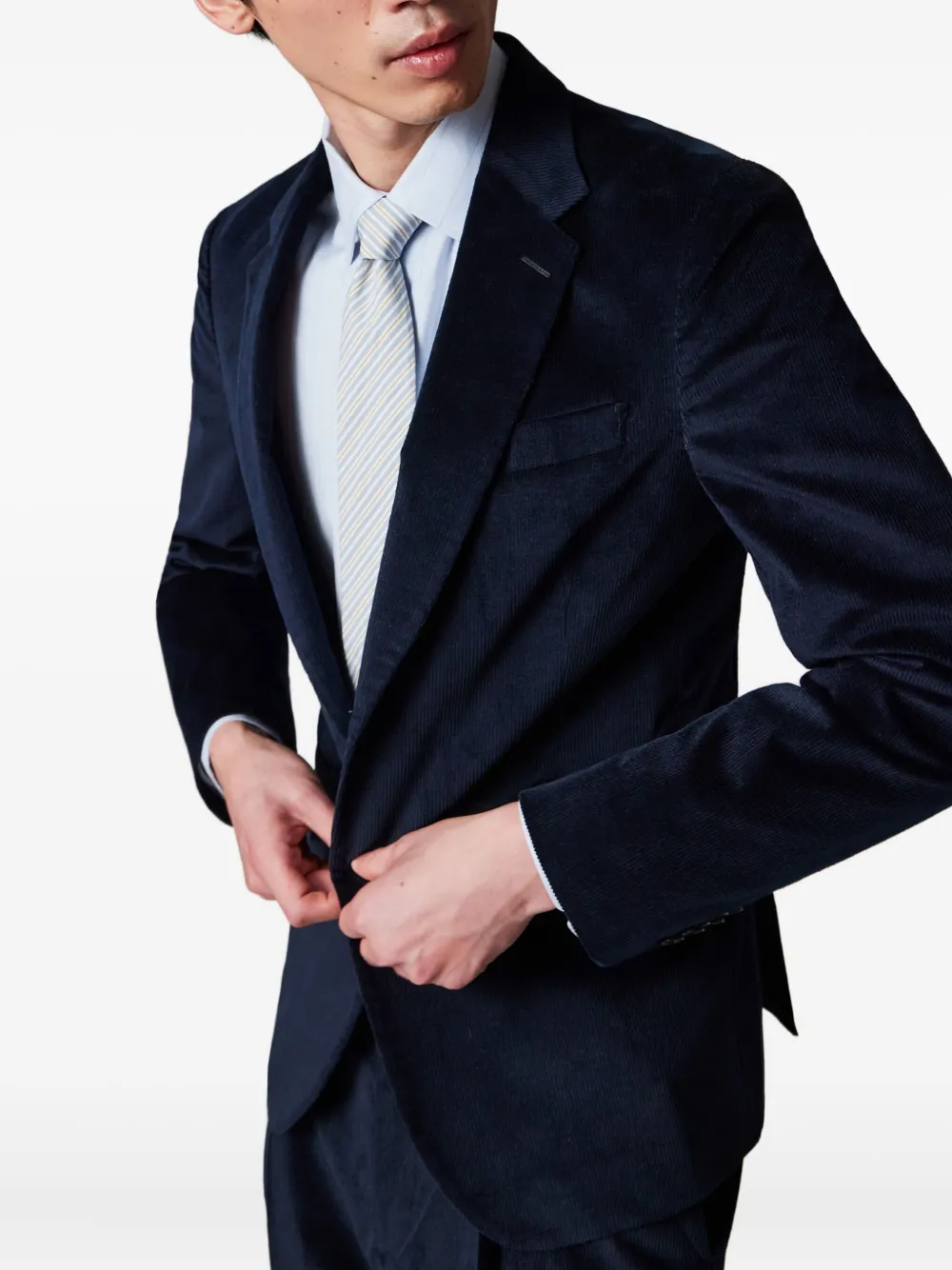 Paul Smith Corduroy Blazer In Blue