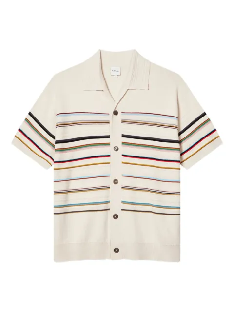 Paul Smith Signature Stripe buttoned knitted shirt