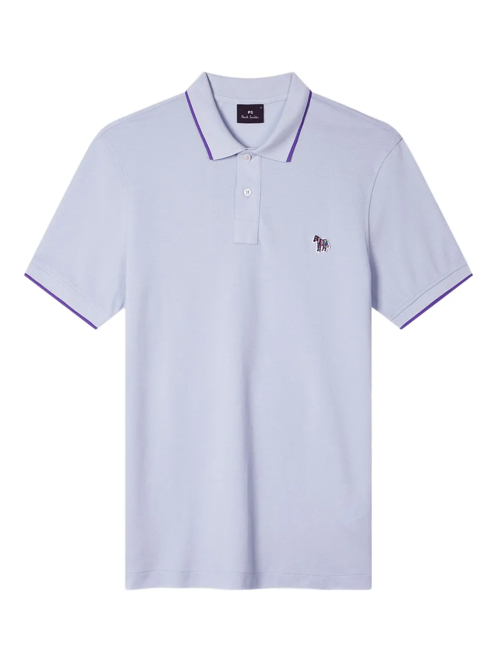 PS Paul Smith Polo con dettaglio zebrato - Blu