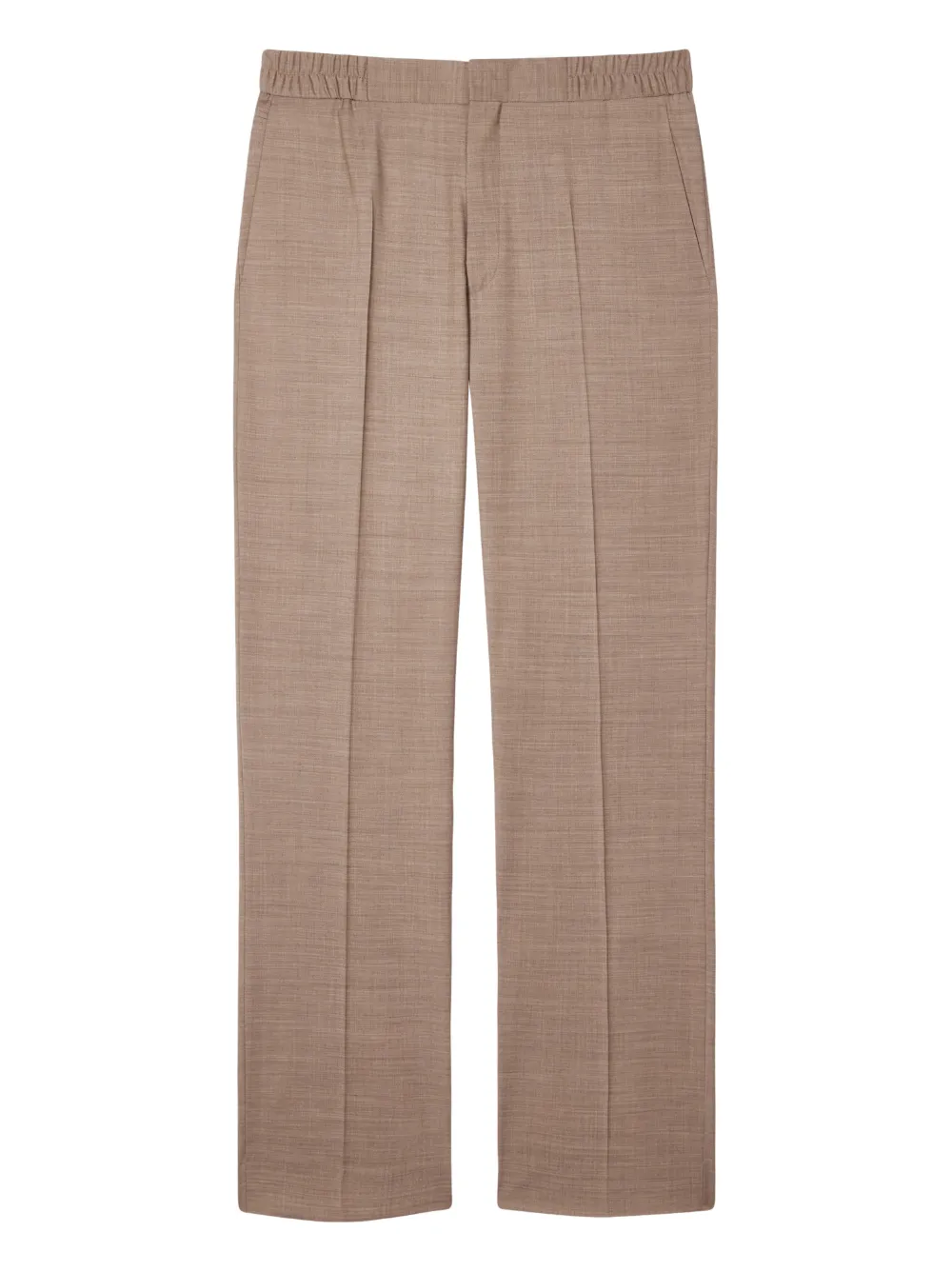 Paul Smith elasticated-waistband pleated trousers | Brown | Image 1